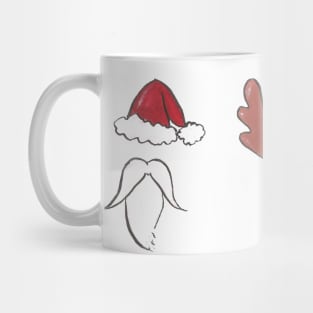 Santa, Rudolph and an Elf Walk into a bar... Mug